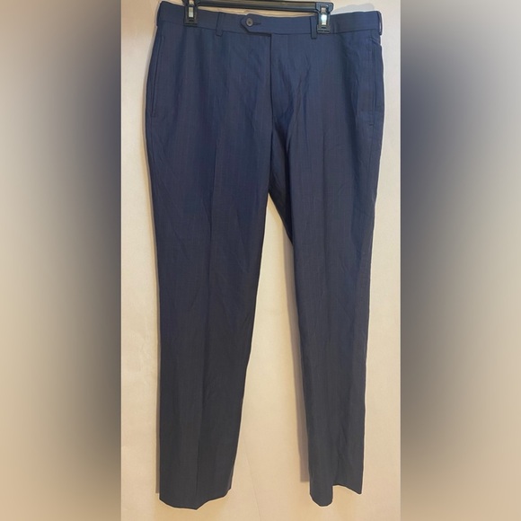 Brooks Brothers Men’s 346 Fitzgerald Fit Dress Pants Flat Front Wool Navy 33X31 - Picture 1 of 6